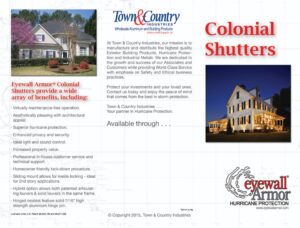 Eyewall Armor Colonial Shutters Flyer