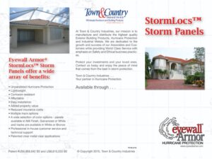 Eyewall Armor Stormlocs Storm Panels Brochure