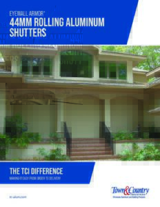 Eyewall Armor Rolling Aluminum Shutters EA44